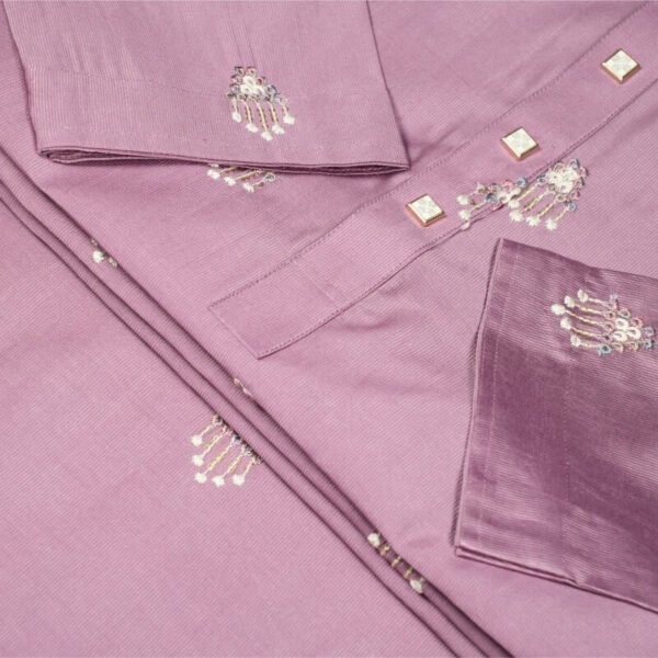 Signature Embroydery Panjabi Pink - Image 3